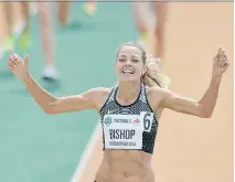  ?? DAN RIEDLHUBER/THE CANADIAN PRESS ?? Canadian Olympian Melissa Bishop has put the ups and downs of her 2016 Rio Summer Games experience behind her and is excited for the start of the new competitiv­e season.
