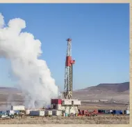  ??  ?? Geothermal wells are typically 100 m deep. One of the world’s deepest drillings (in Iceland) is 3,640 m deep.