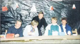  ?? (Pic: The Avondhu Archives) ?? Some of the committee members who helped organise one of the Conna Castle concerts, this shot being taken in June 1994, l-r: Fr Michael Lomasney, Chris Dineen, Fr Stritch, Detta Hogan and Helen Lane