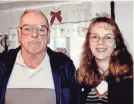  ?? PROVIDED BY FAMILY OF FELIX MCDERMOTT ?? Felix “Kirk” McDermott, shown with his daughter, Melanie Proctor, was murdered by a nursing assistant who gave him insulin. Staff didn’t do tests after patients had episodes of low blood sugar, nor were reports filed.