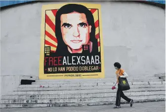  ?? [AFP] ?? Venezuelas Propaganda stilisiert Alex Saab Mora´n zu einem „Märtyrer“.