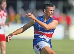  ??  ?? In good nick: Tatura’s Sean Martin has been in strong form for the Bulldogs.