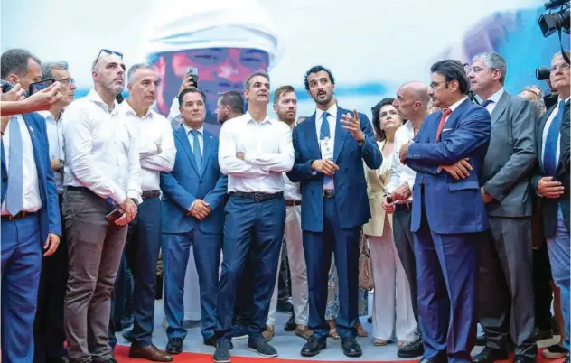  ?? ?? ±
Kyriakos Mitsotakis opens the UAE pavilion at Thessaloni­ki Internatio­nal Fair.