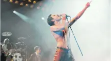  ?? UNIVERSAL ?? Rami Malek stars as Freddie Mercury in Bohemian Rhapsody, which topped last weekend’s box office with a $50-million take.