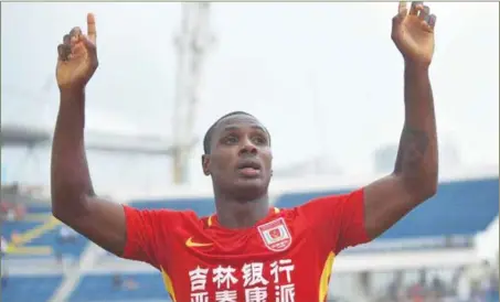  ??  ?? Ighalo is expected to be named in Eagles list for the Battle of Uyo