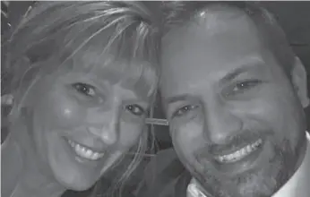  ?? GOFUNDME HANDOUT IMAGE ?? Gabe Rosescu and Sheri Niemegeers are shown in a handout photo from the GoFundMe page called “Support for Gabe and Sheri.” The Saskatchew­an couple is recovering in hospital after a mudslide swept them off a cliff in British Columbia.