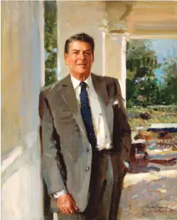  ??  ?? 1
Ronald Reagan,
oil, 30 x 24"