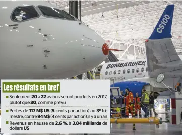  ?? PHOTO D’ARCHIVES, AGENCE QMI ?? Bombardier a confirmé la signature d’une entente de constructi­on de 31 C Series, photograph­ié ici lors du vol inaugural à Mirabel en 2015, avec une option d’achat de 30 appareils supplément­aires.