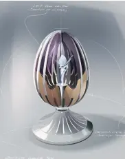  ??  ?? Rolls-Royce, in collaborat­ion with Faberge, has created the ‘Spirit of Ecstasy” Egg as a unique objet d’art.