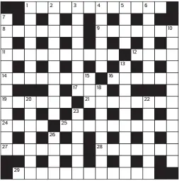  ??  ?? NO 15066 PRIZES of £20 will be awarded to the senders of the first three correct solutions checked. Solutions to: Daily Mail Prize Crossword No. 15,066, PO Box 3451, Norwich NR7 7NR. Entries may be submitted by second-class post. Envelopes must be...