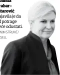  ?? SANJIN STRUKIĆ/ PIXSELL ?? Kolinda GrabarKita­rović