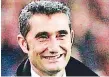  ??  ?? ERNESTO VALVERDE Entrenador del Barcelona