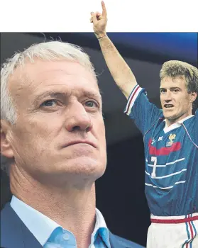  ?? FOTO: GETTY ?? Dos Mundiales para Deschamps Primero como jugador y, luego, como entrenador