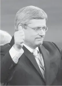  ?? Adrian Wyld/the Canadian Press/files ?? Prime Minister Stephen Harper’s Calgary Southwest riding associatio­n is the wealthiest in Canada, with more than $330,000.