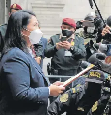  ??  ?? | Keiko Fujimori. |