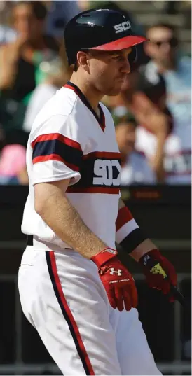  ?? | NAM Y. HUH/ AP ?? Todd Frazier, who went 0- for- 4with awalk, reacts after striking out on a foul tip in the 10th inning Sunday against the Seattle Mariners.