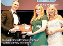  ?? ?? Young Business Person of the Year - James Markey, Nutrition X