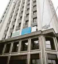  ?? Zanone Fraissat/folhapress - 15.jun.2018 ?? Fachada do antigo hotel Othon, atual Secretaria da Fazenda da prefeitura, na região central de São Paulo