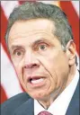  ??  ?? Gov. Cuomo