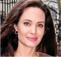  ??  ?? ‘Upset’: Angelina Jolie