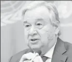  ??  ?? Antonio Guterres