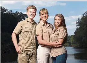  ??  ?? The Irwin family is returning to television’s Animal Planet, 11 years after the death of The Crocodile Hunter star and family patriarch Steve Irwin. — Handout