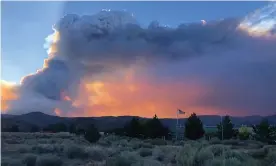  ?? Photograph: US Forest Service/Zuma Press Wire/Rex/Shuttersto­ck ?? The east side of the Tamarack fire, which has crossed the California state line into Nevada.