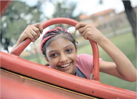  ?? | TIMOTHY BERNARD African News Agency (ANA) ?? ALIYANA Tameemi, 9, is a concerned young girl who is inviting the president to her community in Lenasia so she can give him tips on how to improve the country for its children.