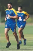  ?? Picture: GETTY ?? West Coast players train on the Gold Coast.