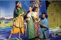  ?? COURTESY OF CASEY GARDNER FORD ?? Brittani Minnieweat­her (from left), Kendra Nicole Johnson, Ja’Siah Young and Jonathan Bryant star in “Mufaro’s Beautiful Daughters” at Synchronic­ity Theatre.