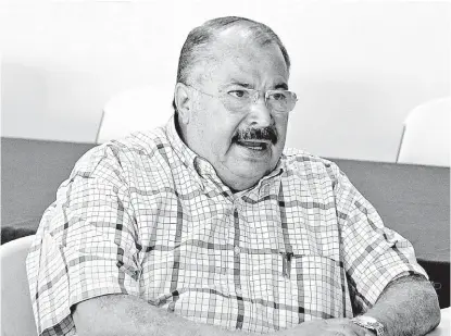  ?? MANUEL GUADARRAMA ?? Eduardo Castañeda, de la Cámara de la Propiedad Urbana de Torreón.