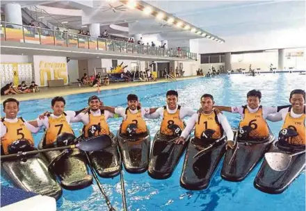  ??  ?? The polo canoe squad could make an impact after finishing third in the Asia Championsh­ip.