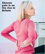  ??  ?? Chronic pain is on the rise in Britain