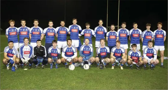  ?? Photo: Barbara Flynn ?? The Éire Óg Greystones team who defeated Newtown in their opening SFL Division 1A clash of the year.