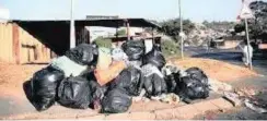  ??  ?? THE rubbish that has piled up at a collection site in umlazi.