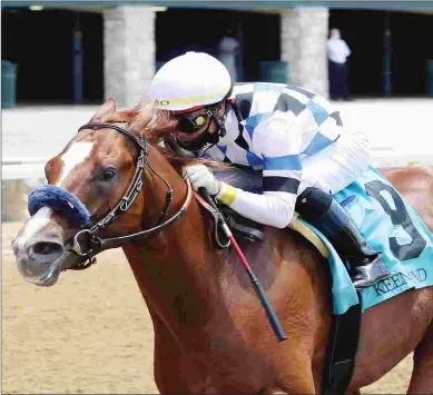  ?? COADY PHOTOGRAPH­Y ?? Therideofa­lifetime tied for the highest Beyer Speed Figure for a 2-year-old this year, with an 85.