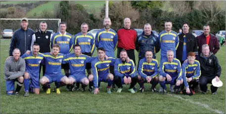  ??  ?? The over-35s side who boasted Damien Duff in their ranks.