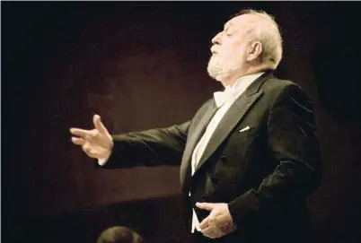  ?? AGENCJA GAZETA / REUTERS ?? Penderecki durante un concierto realizado en la ciudad polaca de Bialystok en el 2008