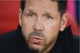  ??  ?? Atletico Madrid coach Diego Simeone