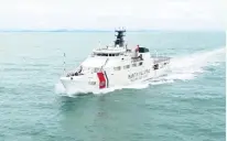  ?? — Maritim Malaysia ?? PANTAS: Kapal OPV1 berjaya mengesan tindakan dua bot nelayan asing mengaut hasil negara di kedudukan 210 batu nautika Barat Laut Mukah, semalam.