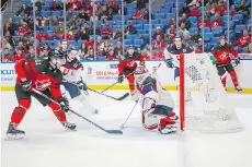  ?? MARK BLINCH/THE CANADIAN PRESS ?? Empty seats have become one of the stories of the IIHF World Junior Championsh­ip being held in Buffalo, N.Y.