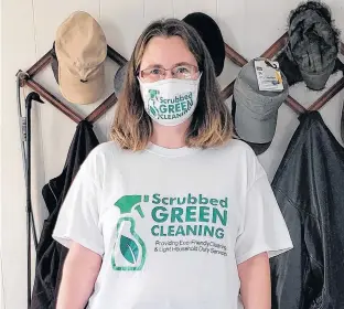  ??  ?? Melissa Thatcher’s passion for helping the earth began when she was in elementary school, and she’s taken that love to her career. The Kentville, woman operates Scrubbed Green Cleaning, which features eco-friendly cleaning products.