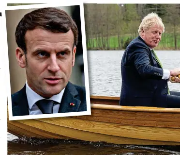  ?? ?? Taking charge: Boris Johnson this week with Swedish Prime Minister Magdalena Andersson. Inset, left, Emmanuel Macron, and right, Olaf Scholz