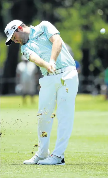  ??  ?? Branden Grace during day three of the South African Open Championsh­ip at Glendower Golf Club, Johannesbu­rg.