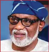  ??  ?? Akeredolu