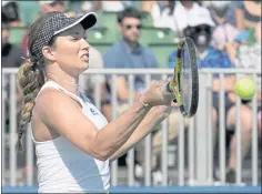  ?? TONY AVELAR — THE ASSOCIATED PRESS ?? Danielle Collins outlasted Daria Kasatkina in three sets in the finals of Mubadala Silicon Valley Classic tournament at San Jose State on Sunday.