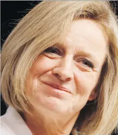  ?? JASON FRANSON/THE CANADIAN PRESS ?? Alberta Premier Rachel Notley took some shots at Saskatchew­an’s economic performanc­e during remarks she made in Calgary.