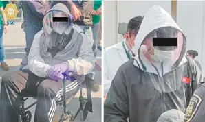  ??  ?? Los sujetos acudieron a un centro de vacunación en Coyoacán y mostraron actas y CURP de dos familiares directos, una servidora de la nación los descubrió cuando estaban en el área de observació­n.