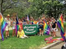  ?? PHOTO PROVIDED ?? Saratoga Pride is shown at last weekend’s Albany Pride event.
