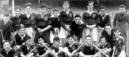  ??  ?? This historic photograph - supplied, with thanks, by Ed Rowsome - was taken in Croke Park on October 21, 1945. Martin Doyle (front row, second right) brought the P.H. Pearse’s Juvenile hurling team to the capital, and they defeated St. Vincent’s by 3-1 to 0-3 for a set of medals. That team included three future Wexford stars in Ted Bolger (captain), Art Foley (who played at full-back), and Tom Dixon. Their red and green jerseys were knitted by two keen supporters, Kathleen Leacy and ‘Dodo’ Colfer from St. John’s Villas in Enniscorth­y.